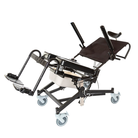 ActiveAid 285TR Rehab Shower / Commode Chair - Tilt, Recline, Seat Height Adjustment - General Medtech