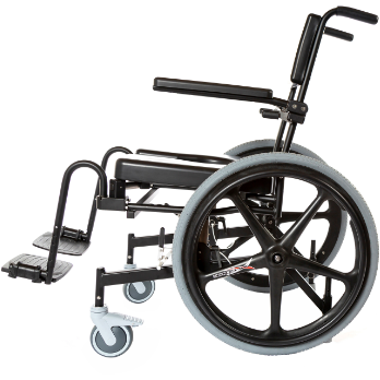 ActiveAid 1100 Rehab Shower / Commode Chair - Seat Height / Slope Adjustable - General Medtech