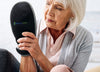 Image of HealthyLine Portable Heated Gemstone Pad - Hand Model with Power-Bank InfraMat Pro® Portable-AT-Hand