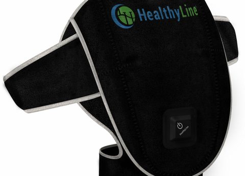 HealthyLine Portable Heated Gemstone Pad - Shoulder Model with Power-Bank InfraMat Pro® Portable-AT-Shldr