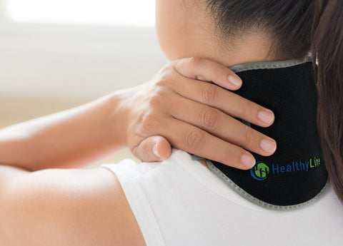 HealthyLine Portable Heated Gemstone Pad - Neck Model with Power-Bank InfraMat Pro® Portable-AT-Neck
