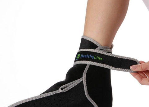 HealthyLine Portable Heated Gemstone Pad - Foot Model with Power-Bank InfraMat Pro® Portable-AT-Foot